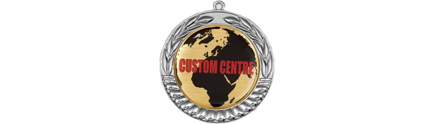 70MM LEAF DESIGN CUSTOM DOMED CENTRE MEDAL - GOLD,SILVER OR BRONZE 70MM LEAF DESIGN CUSTOM DOMED CENTRE MEDAL - GOLD,SILVER OR BRONZE